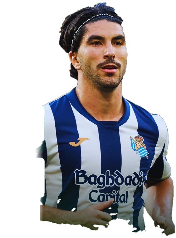 Mavi beyaz formalı futbolcu görseli