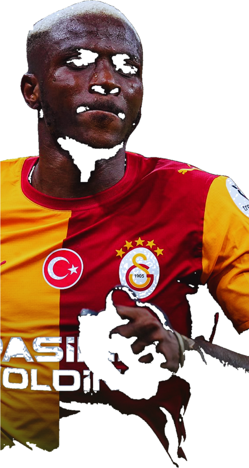 Galatasaray formasıyla futbolcu görseli