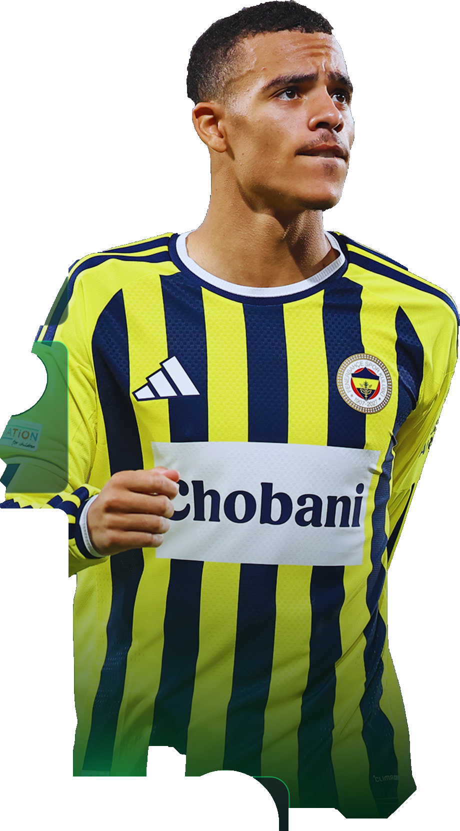 Fenerbahçe formasıyla futbolcu görseli