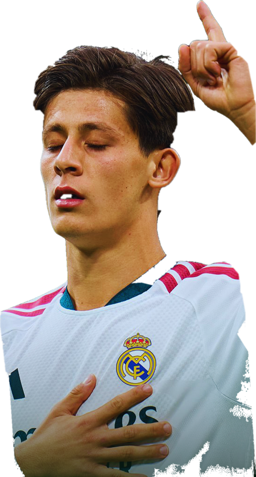 Real Madrid formasıyla futbolcu görseli