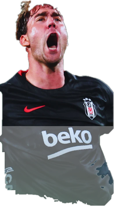 Beşiktaş formasıyla futbolcu görseli