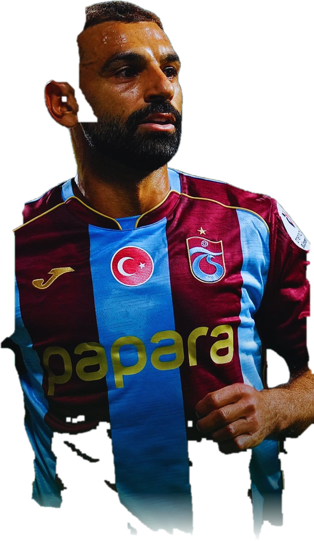 Trabzonspor formasıyla futbolcu görseli